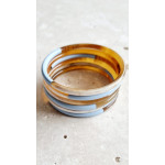 Horn Bangle Bracelet - 5 mm - Duo Baby Blue
