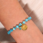 Cat's eye bracelet 'Relax', turquoise